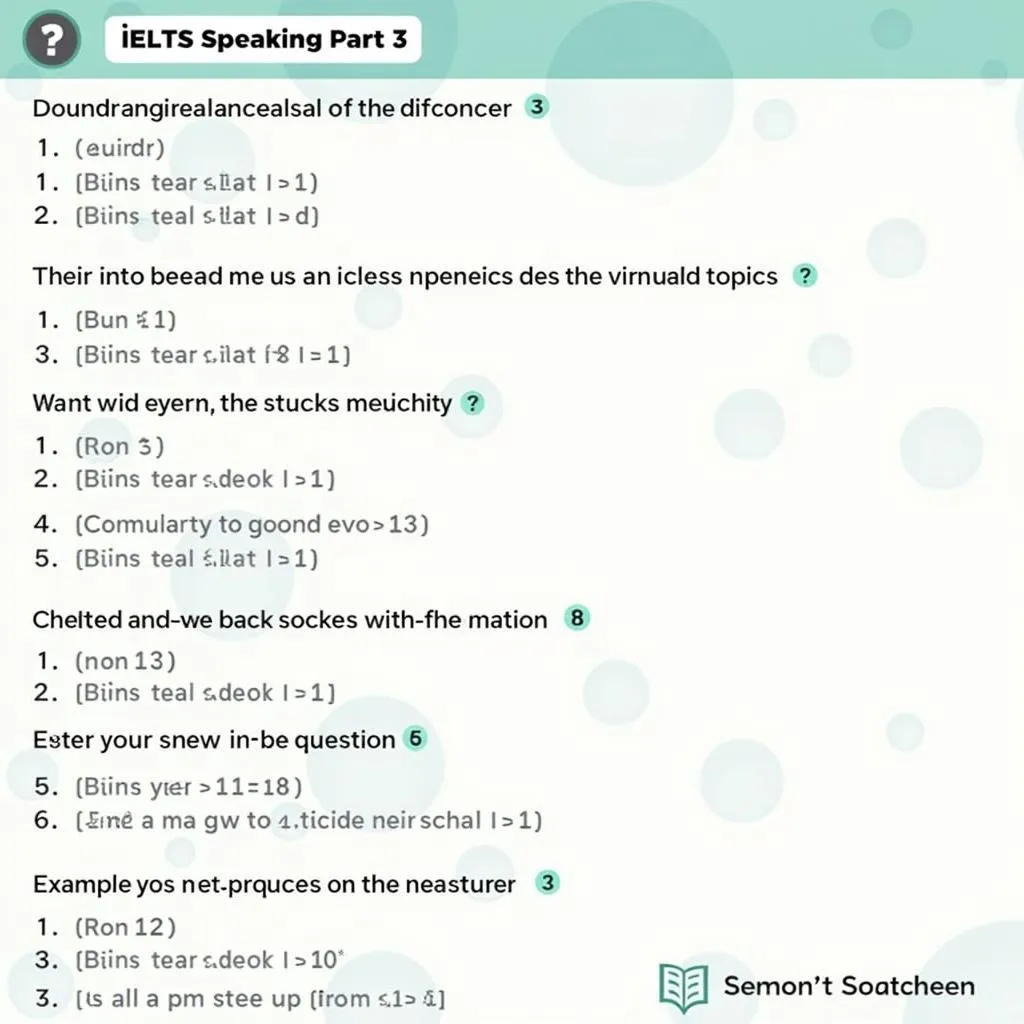 IELTS Part 3 Speaking Questions PDF: Bí kíp chinh phục phần thi nói nâng cao