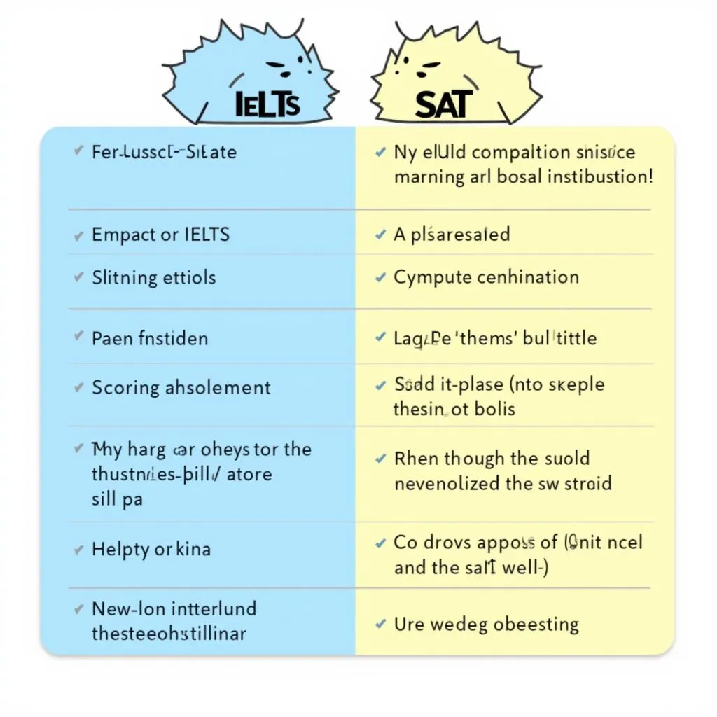 So sánh IELTS và SAT