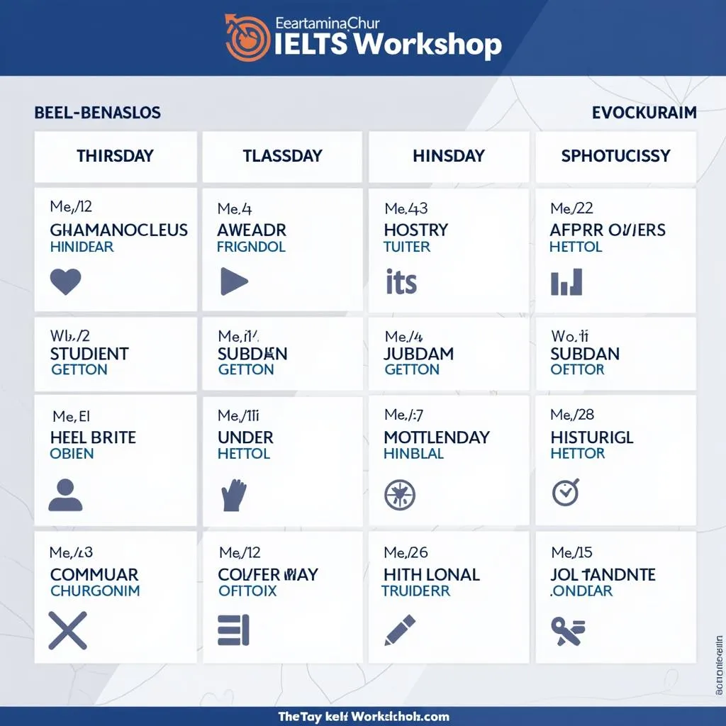 Lịch học tại The IELTS Workshop