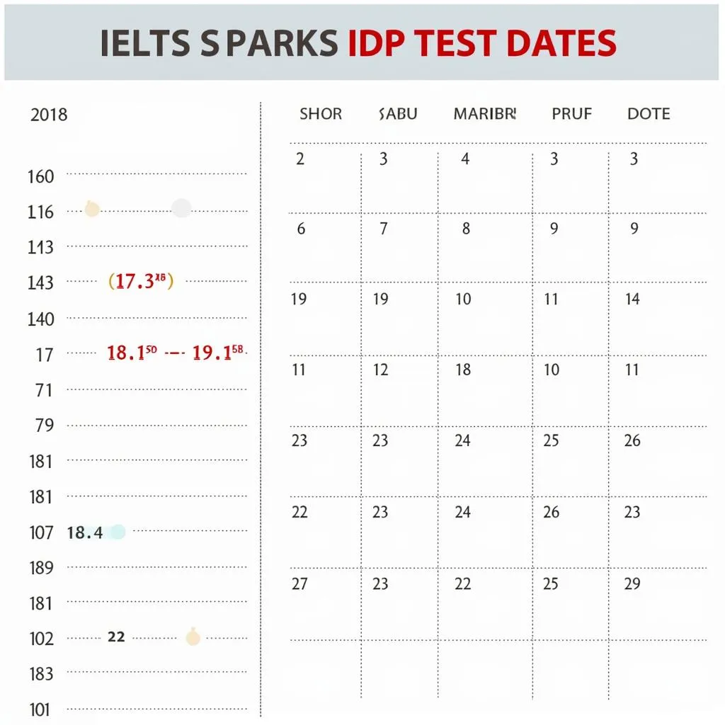 Lịch thi IELTS IDP năm 2018