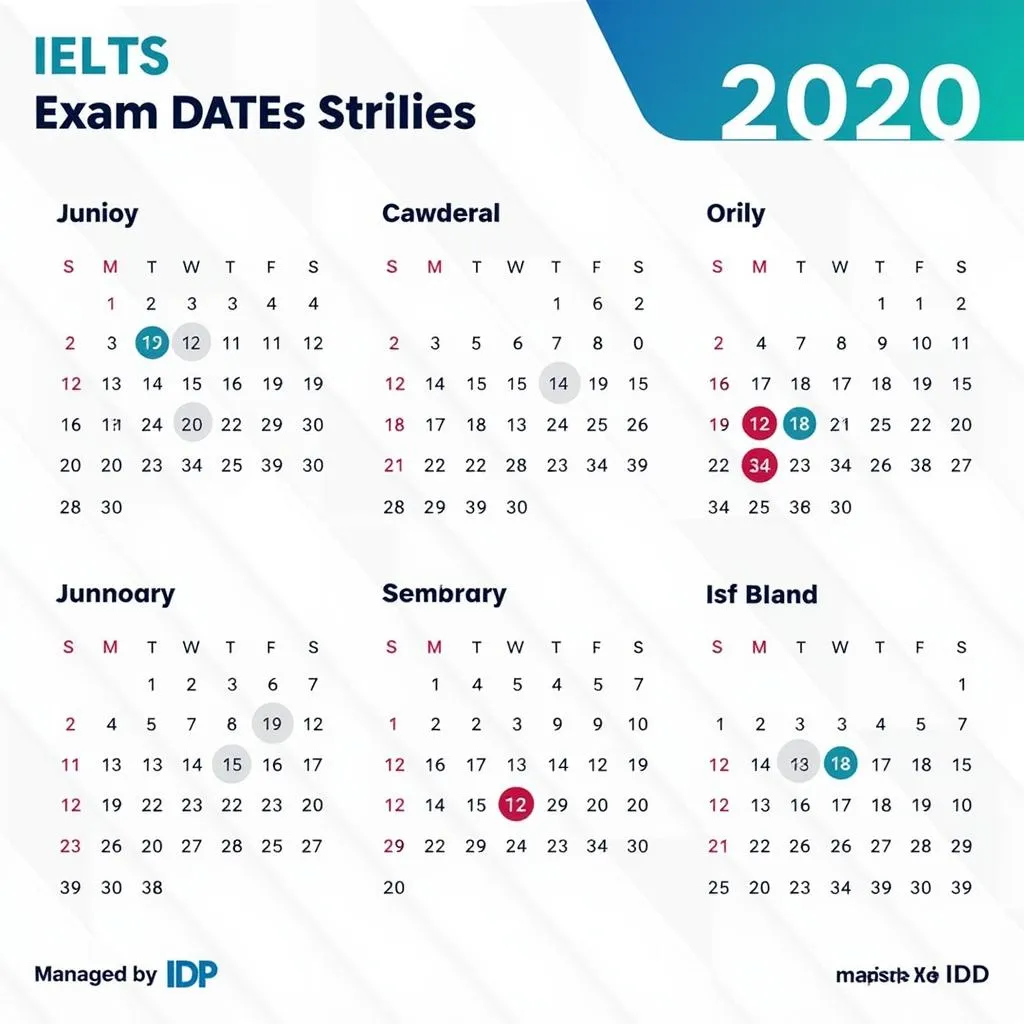 Lịch thi IELTS IDP 2020