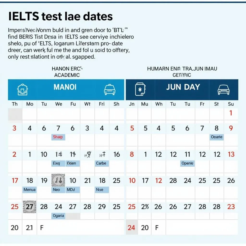 Lịch thi IELTS tại Hà Nội