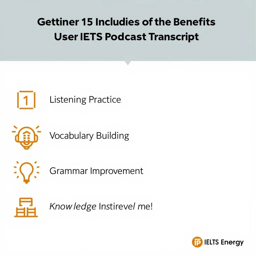 Các lợi ích của việc sử dụng IELTS Energy Podcast Transcript