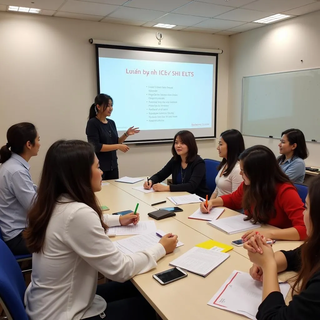 Lớp học IELTS Writing tại trung tâm Luyện Thi IELTS Hà Nội