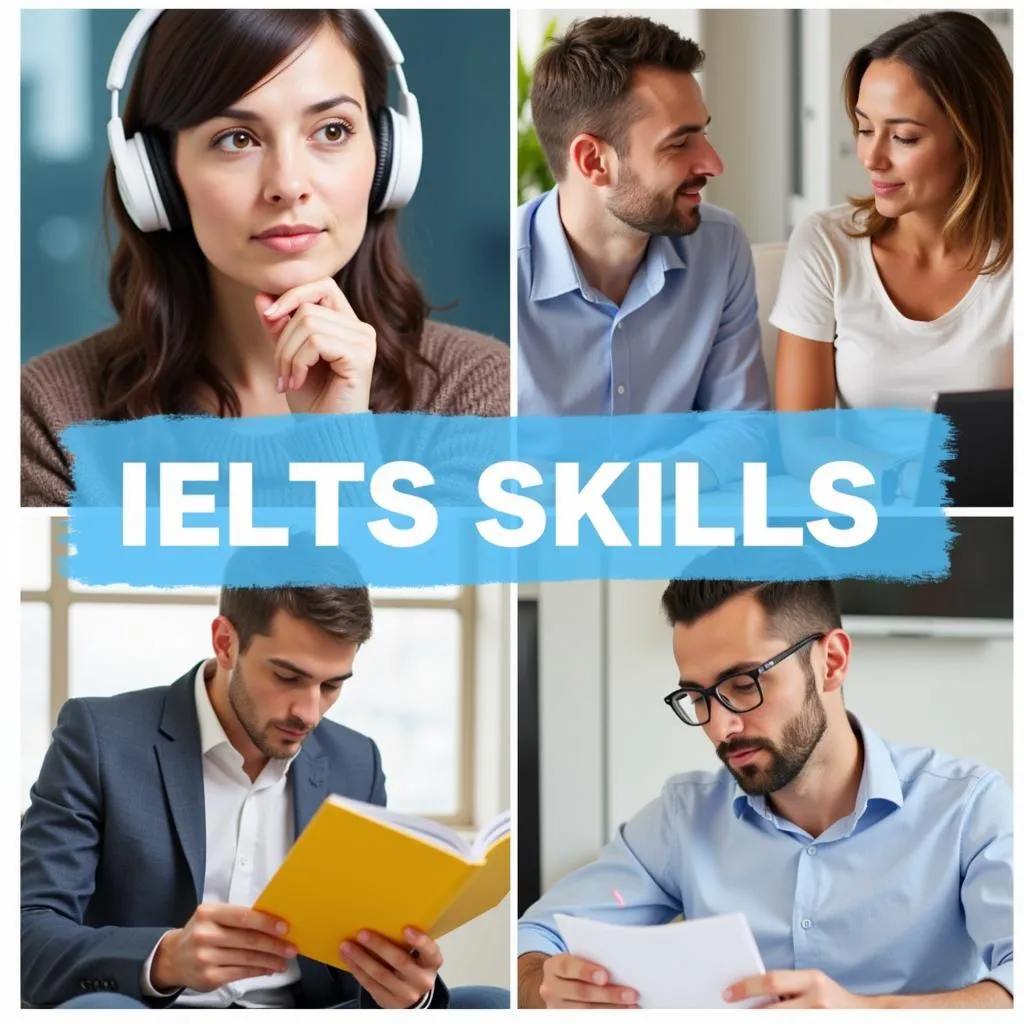 Bốn kỹ năng Nghe, Nói, Đọc, Viết trong kỳ thi IELTS