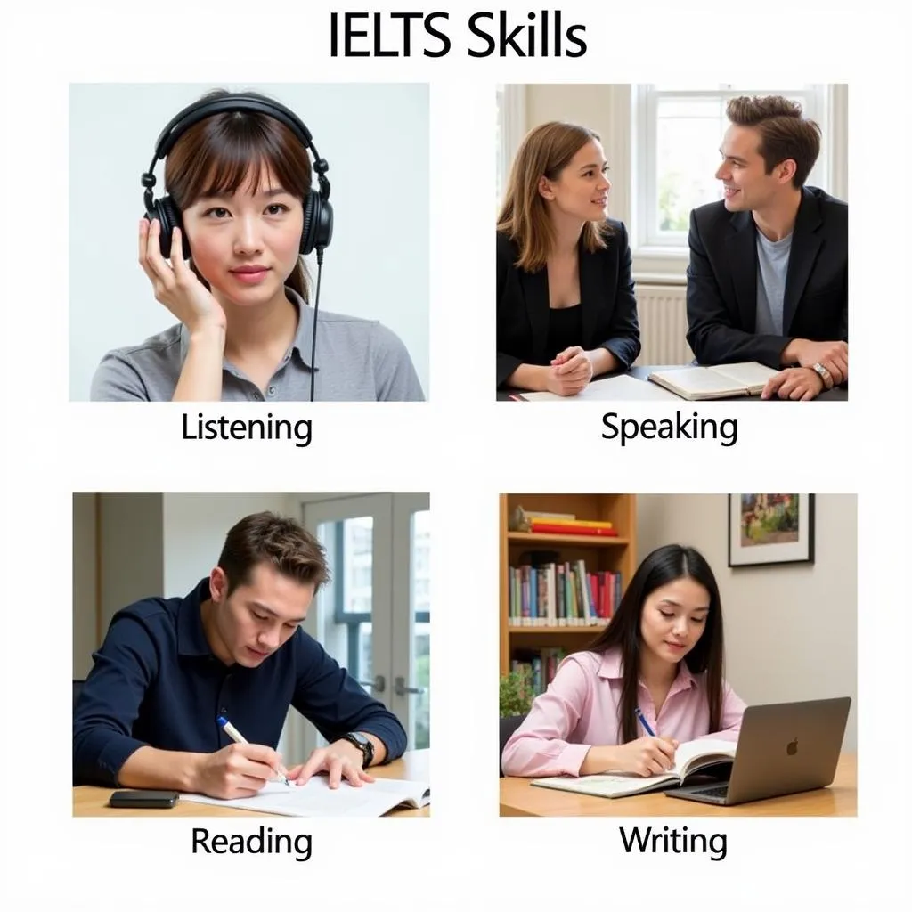 Hình ảnh minh họa 4 kỹ năng IELTS