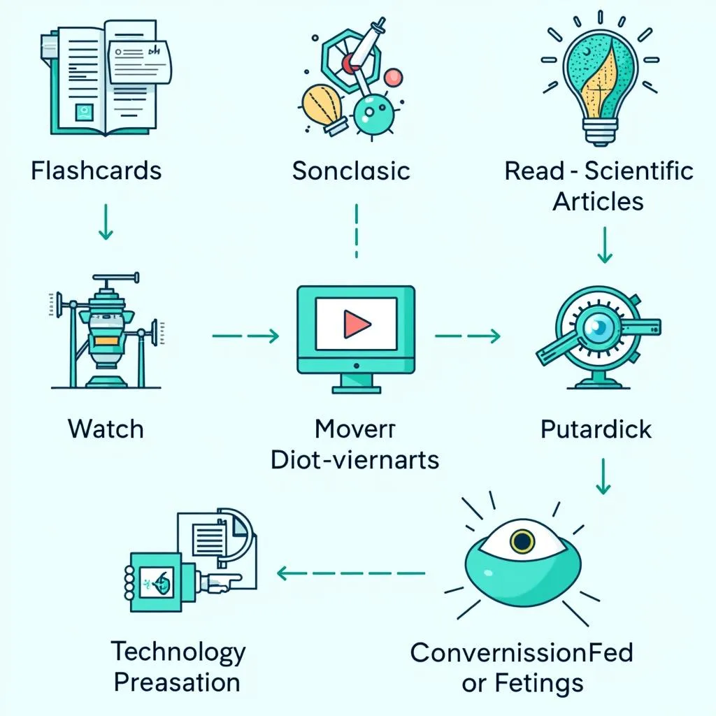 Hình ảnh minh họa về các phương pháp luyện tập từ vựng IELTS Science and Technology