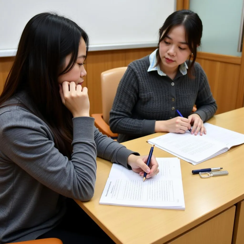 Học viên Luyện thi IELTS Hà Nội luyện tập Writing Task 1 Process