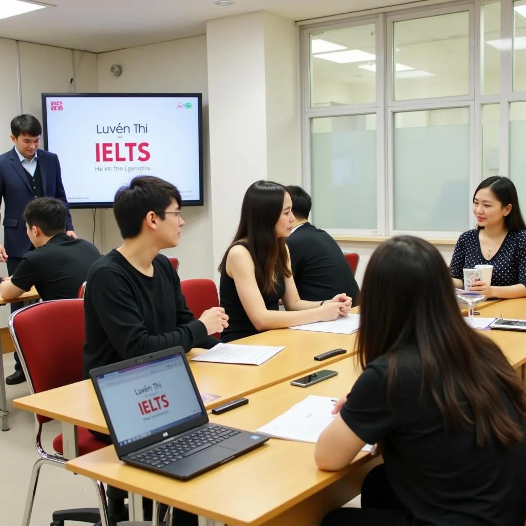 Học viên luyện thi IELTS tại trung tâm Luyện thi IELTS Hà Nội