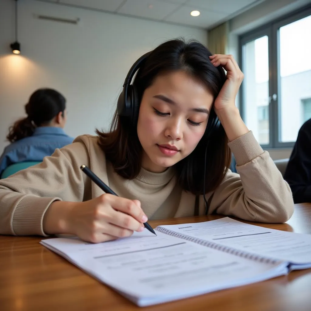 Luyện thi IELTS Hà Nội - Booking form listening