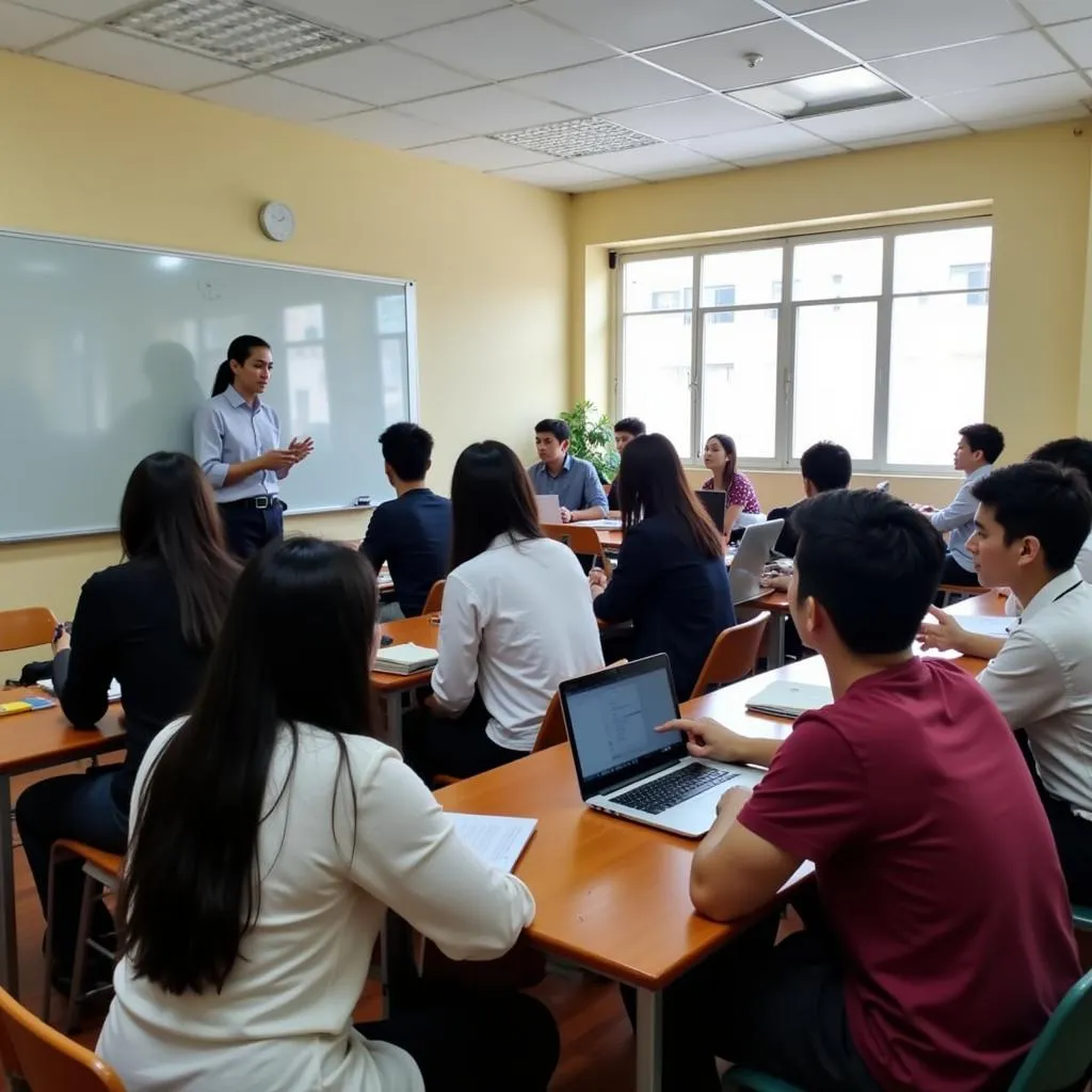 Học Viên Đang Tham Gia Lớp Luyện Thi IELTS Tại Hà Nội