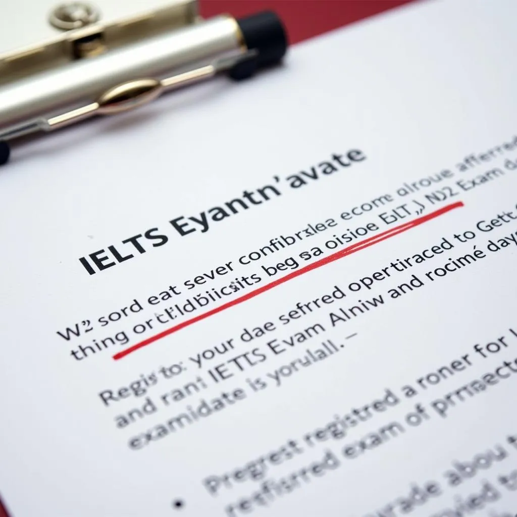 Số báo danh thi IELTS