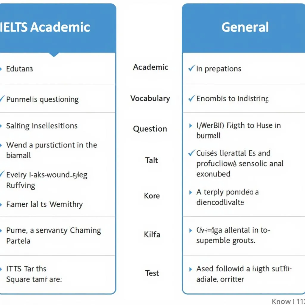 So sánh đề thi IELTS Academic và General