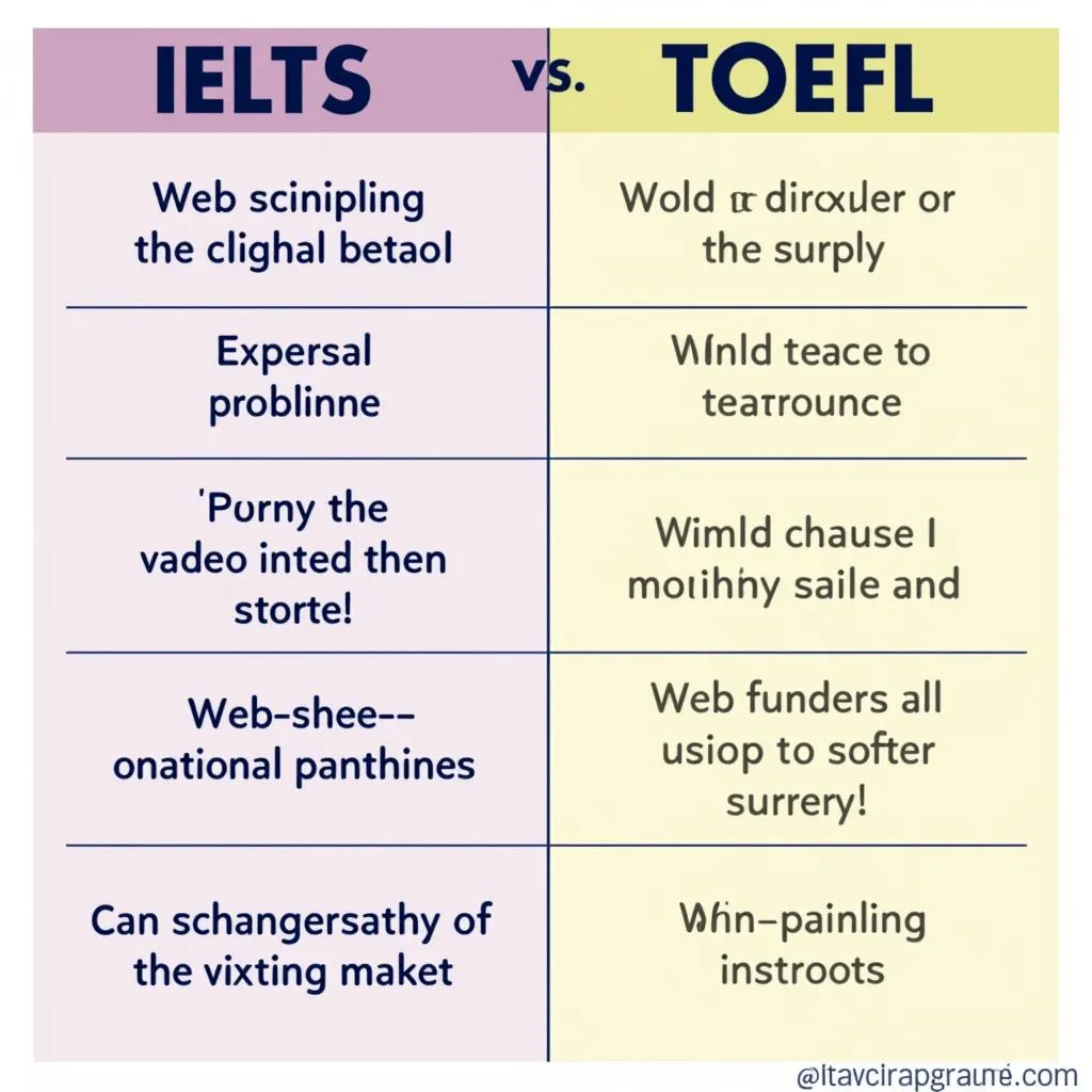 So sánh IELTS và TOEFL