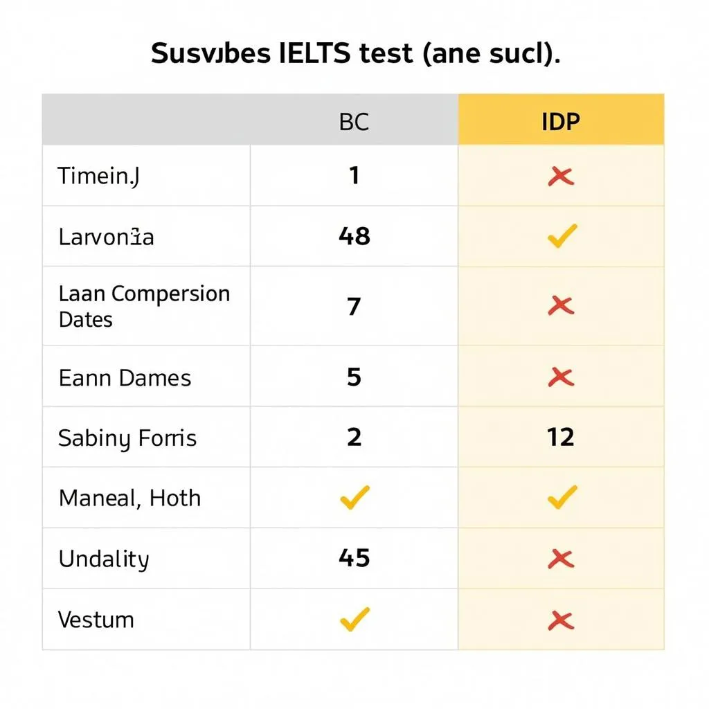 So sánh lịch thi IELTS BC và IDP