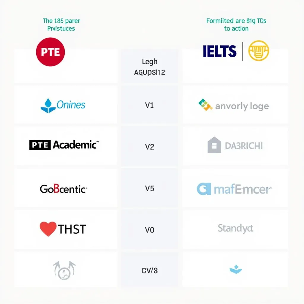 Logo PTE và IELTS